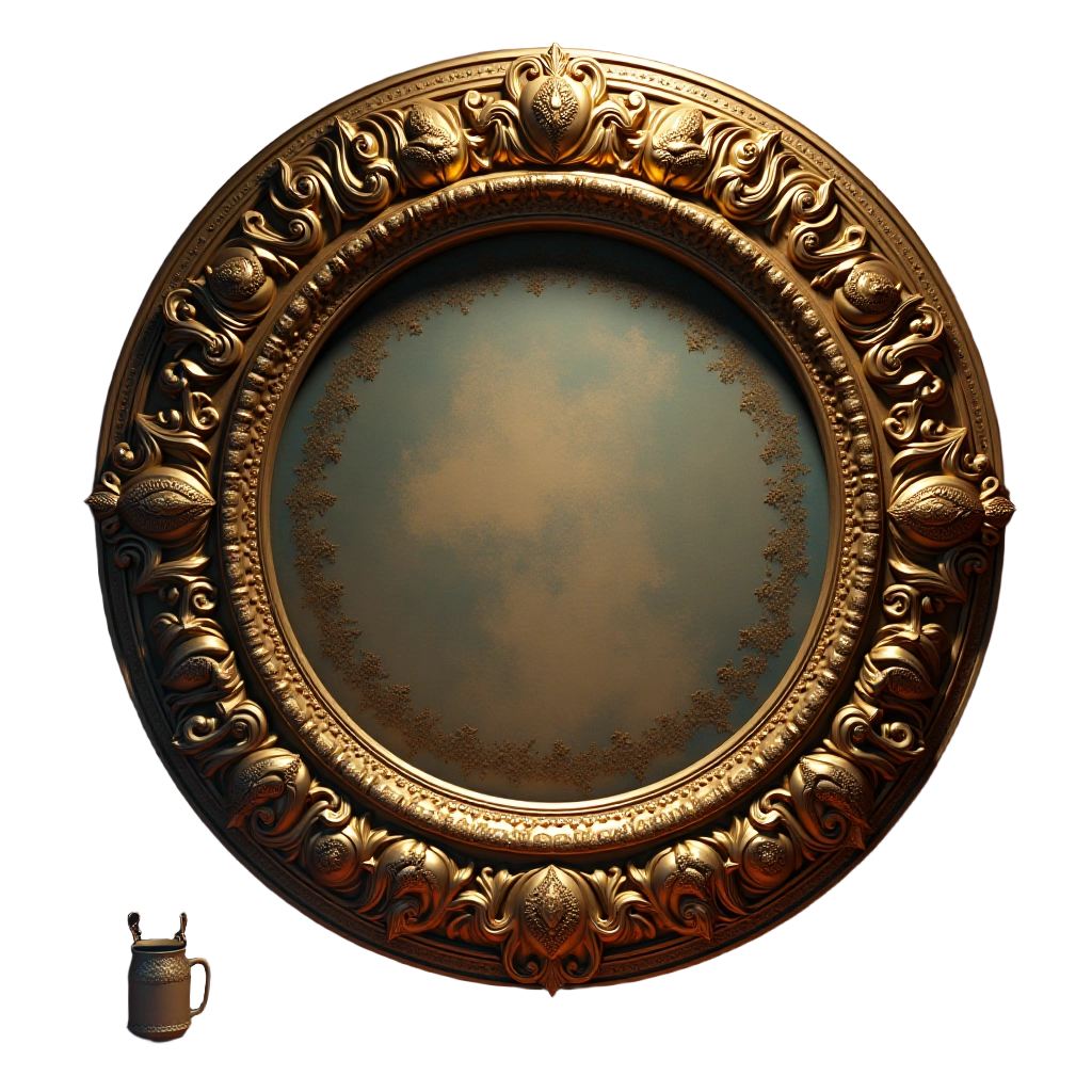 Golden Ornamented Frame